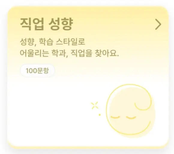 파인핏 적성검사 - 직업 성향