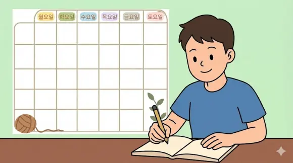 겨울방학 계획표 작성하기