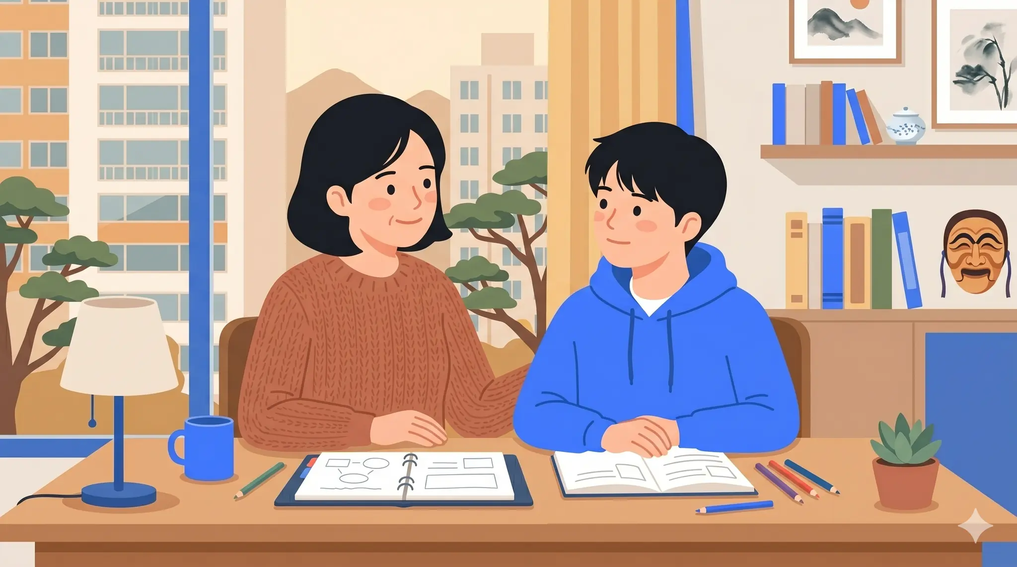 [파인티처 칼럼] "공부 좀 해!"가 안 통하는 이유 — 사춘기 자녀 공부 대화법 5가지