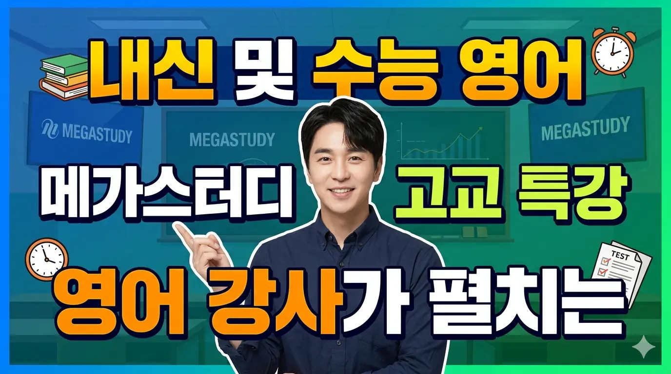 파인티처 김동석 선생님의 중등영어 내신, 선행학습 메가 고교특강강사수업 썸네일 사진