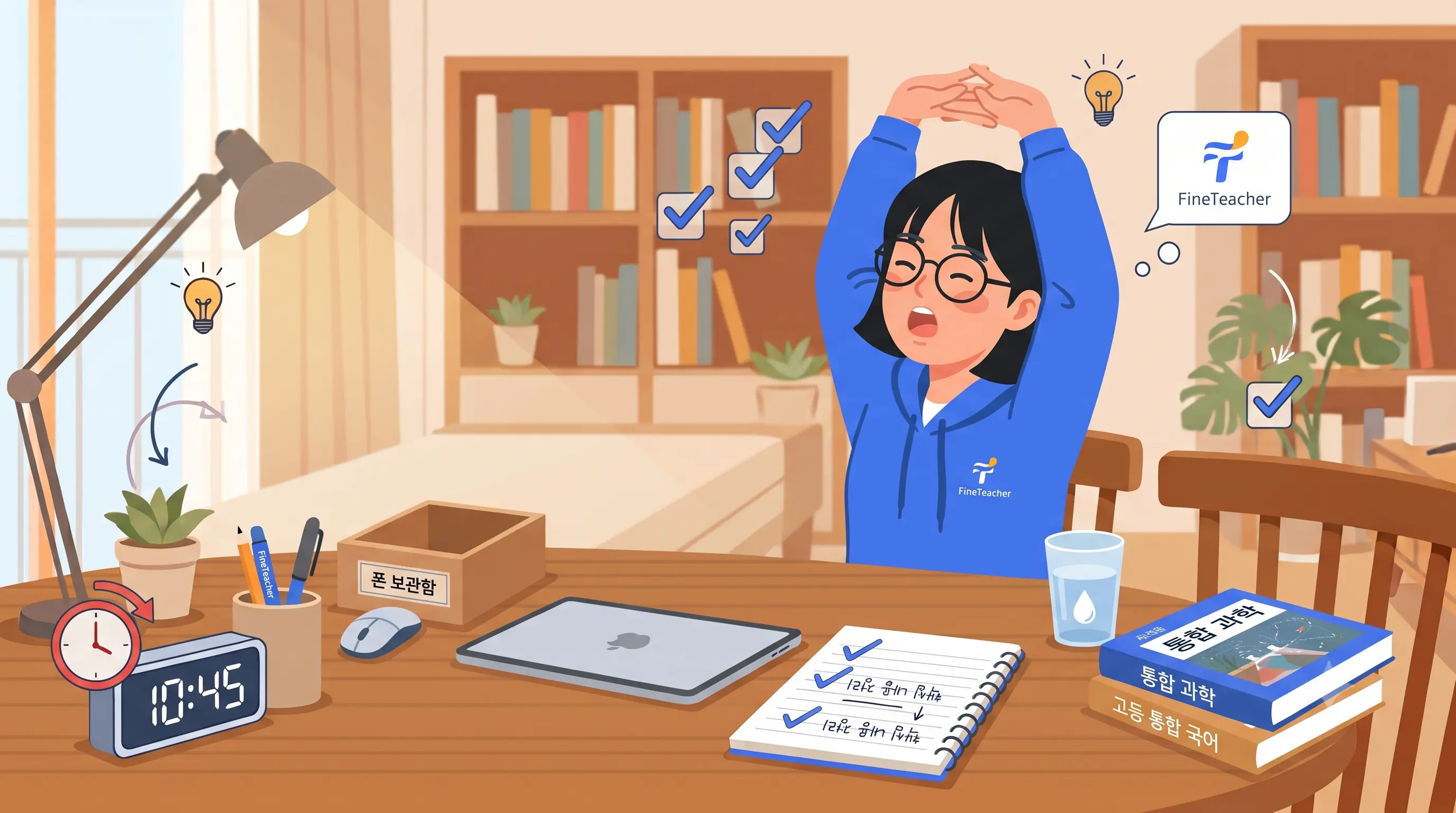 [공부법] 공부할 때 잠 깨는 법 — 졸음 쫓는 법 9가지 (자세·환경·생활)