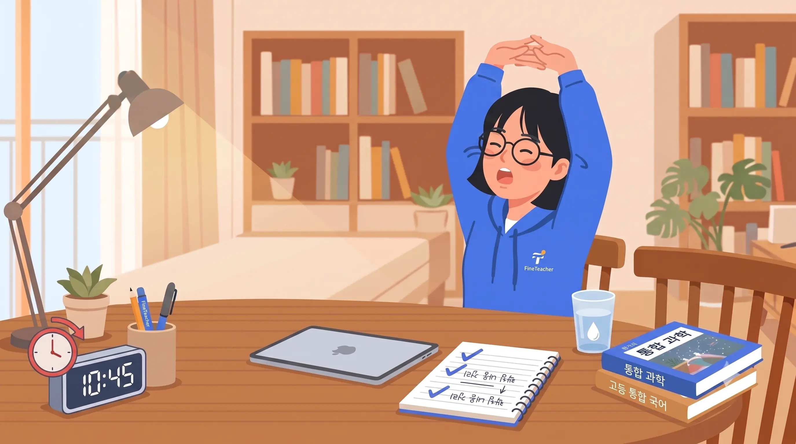 [공부법] 공부할 때 잠 깨는 법 — 졸음 쫓는 법 9가지 (자세·환경·생활)