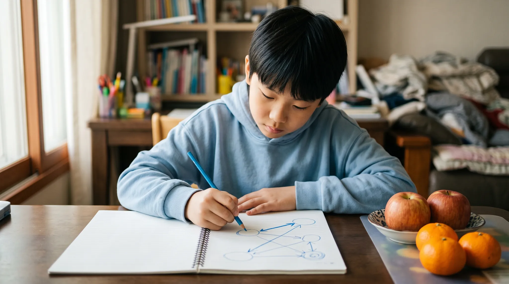 문장제를 그림과 식으로 옮기는 초등 고학년 아이 — 사고력 수학 | 파인티처