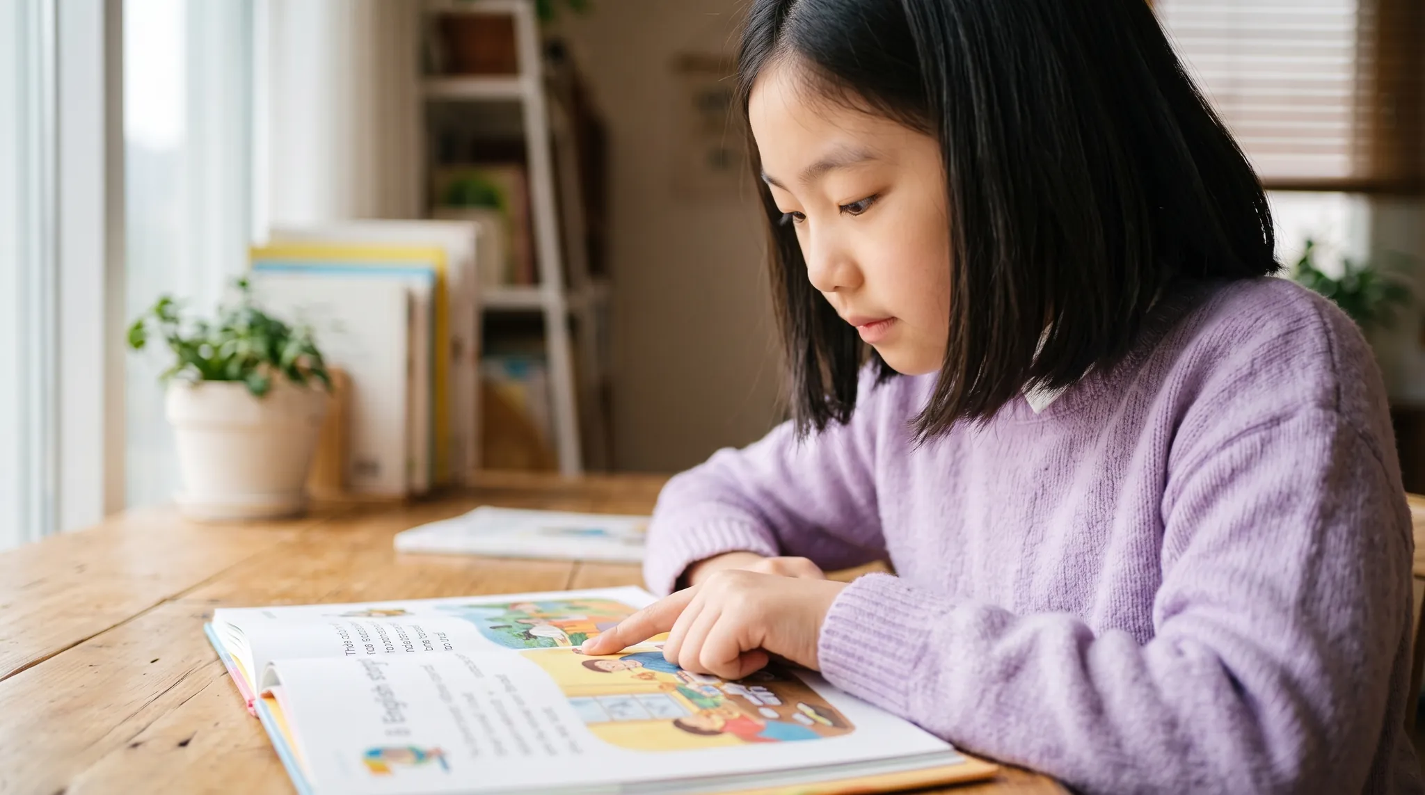 영어 문장을 끊어 읽는 초등 고학년 아이 — 구문 감각 만들기 | 파인티처
